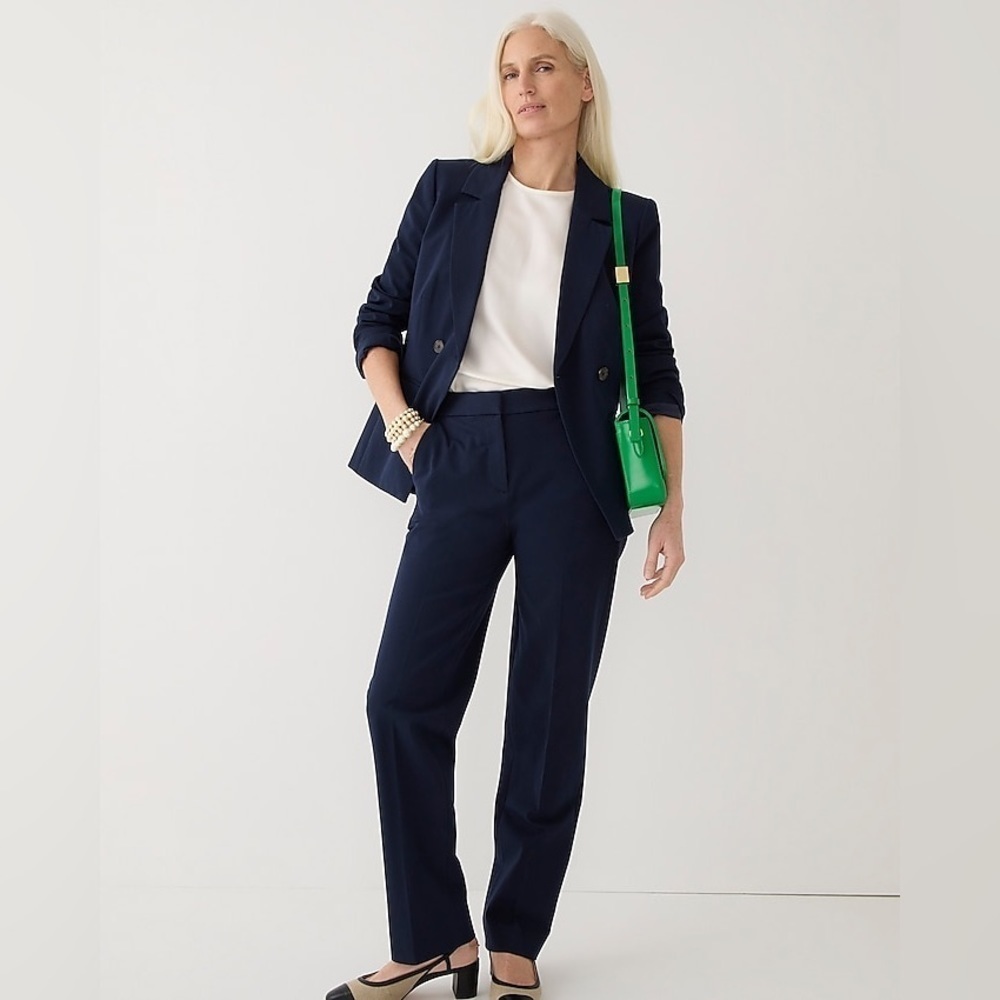 J Crew Kate straight-leg pant in bi-stretch cotton blend
Item BF402